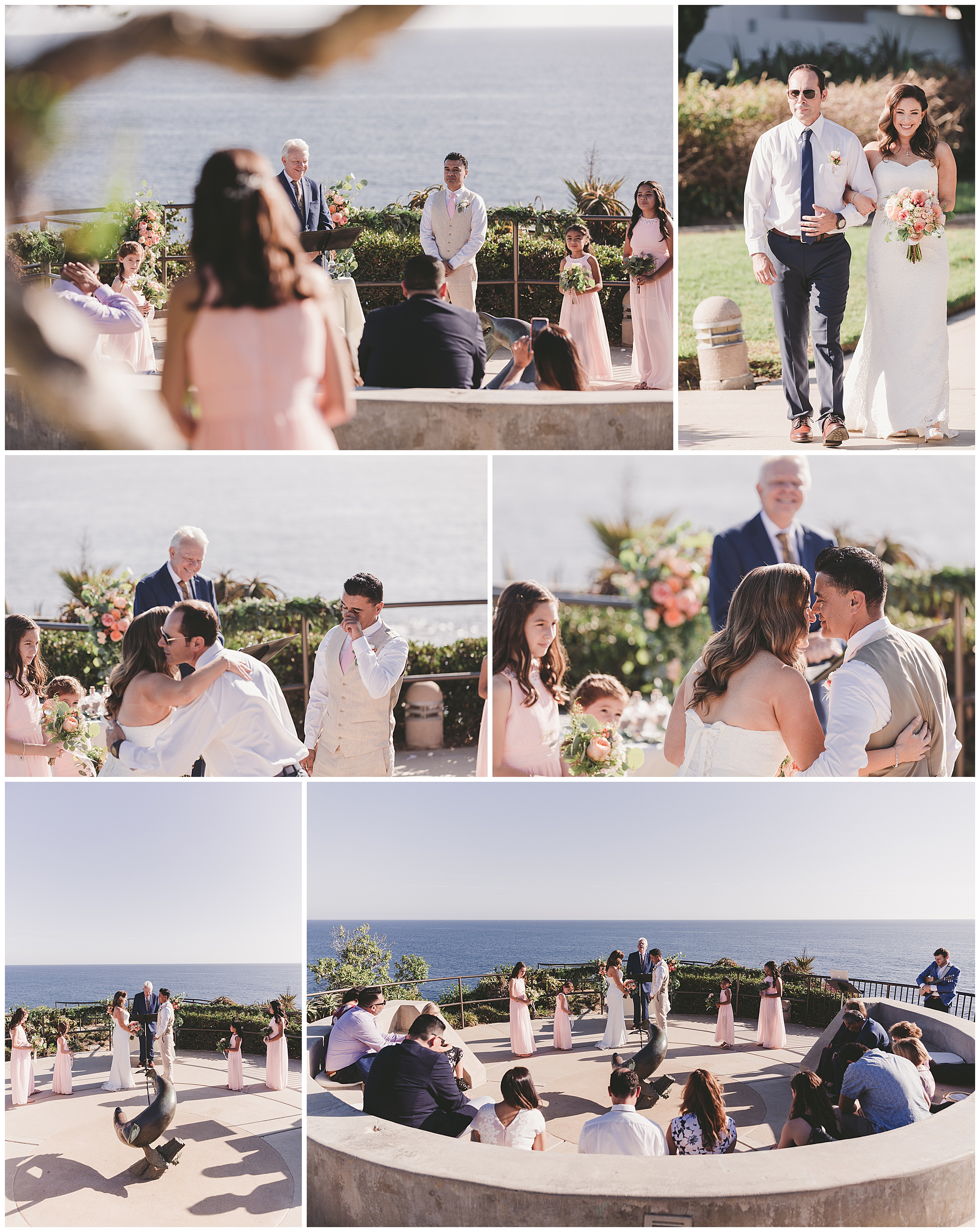 Laguna Beach Crescent Bay Point Park wedding ceremony